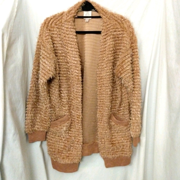 Knox Rose Sweaters - Knox Rose Eyelash Cardigan Sweater